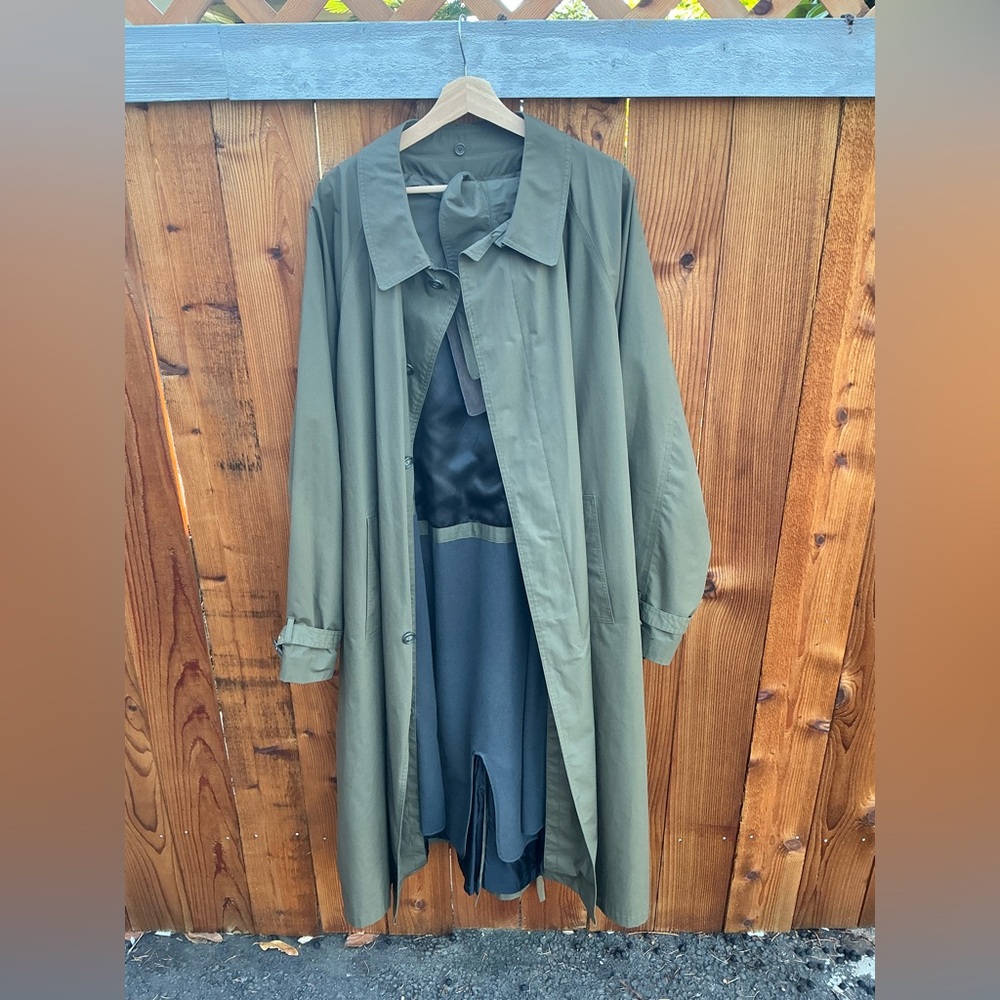 London Fog Olive Green Care Label